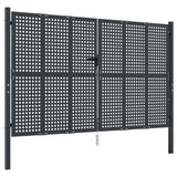VidaXL Poort 300x175 cm staal antracietkleurig