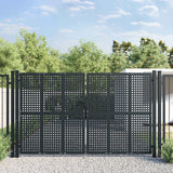 VidaXL Poort 300x175 cm staal antracietkleurig