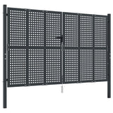 VidaXL Poort 300x200 cm staal antracietkleurig