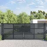 VidaXL Poort 400x175 cm staal antracietkleurig