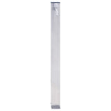 Vidaxl waterzuil vierkant 60 cm roestvrij staal