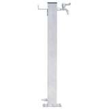 Vidaxl waterzuil vierkant 60 cm roestvrij staal