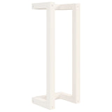 Vidaxl handdoekenrek 23x18x60 cm massief groenhout wit