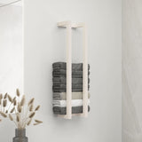 Vidaxl handdoekenrek 23x18x90 cm massief groenhout wit