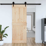 Vidaxl deur narvik 85x210 cm massief grenenhout