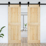 Vidaxl deur narvik 70x210 cm massief grenenhout