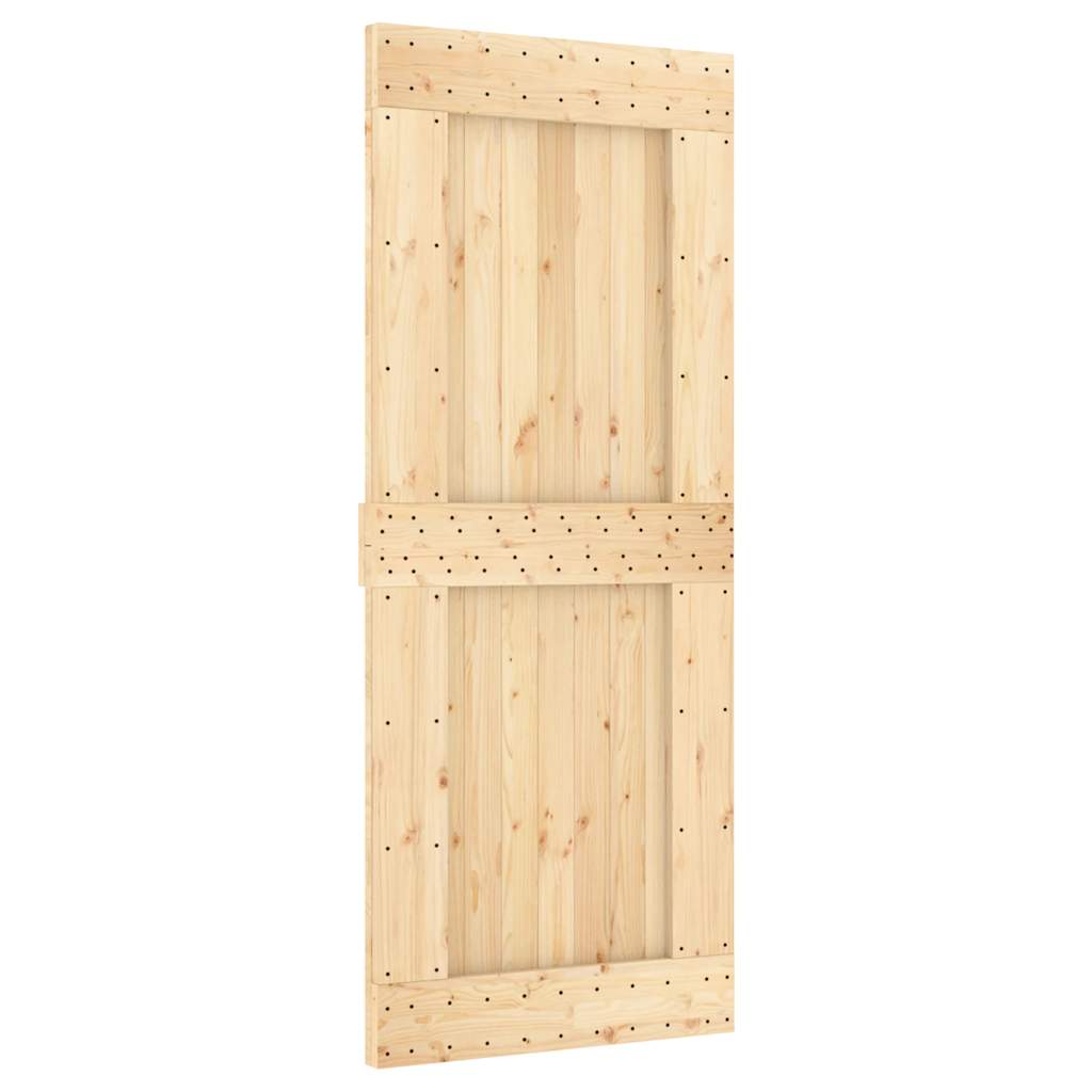 Vidaxl deur narvik 85x210 cm massief grenenhout