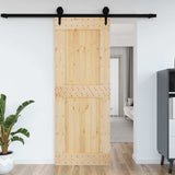 Vidaxl deur narvik 85x210 cm massief grenenhout
