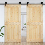 VidaXL Deur NARVIK 100x210 cm massief grenenhout