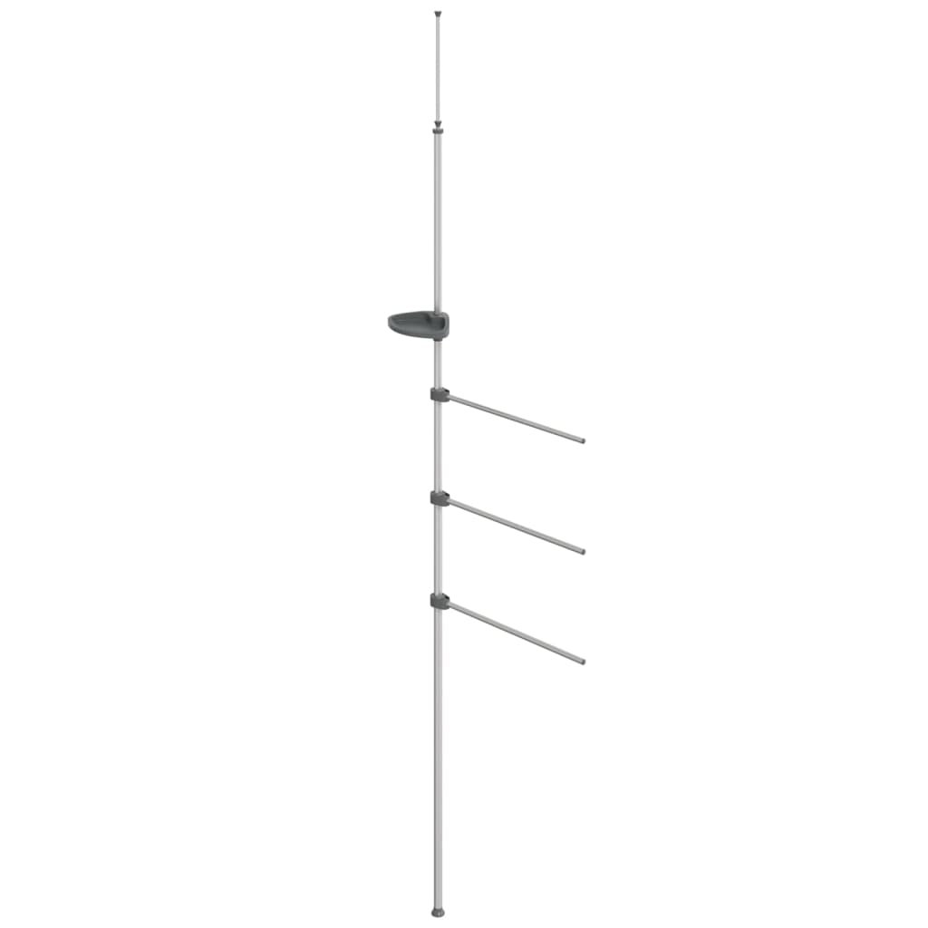 Vidaxl handdoekenrek 47x280 cm aluminium