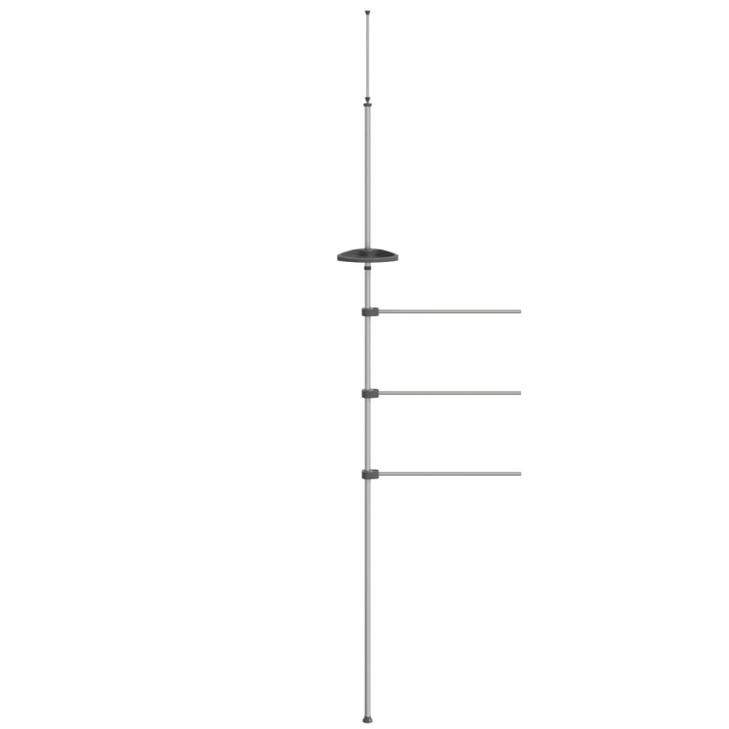 Vidaxl handdoekenrek 47x280 cm aluminium