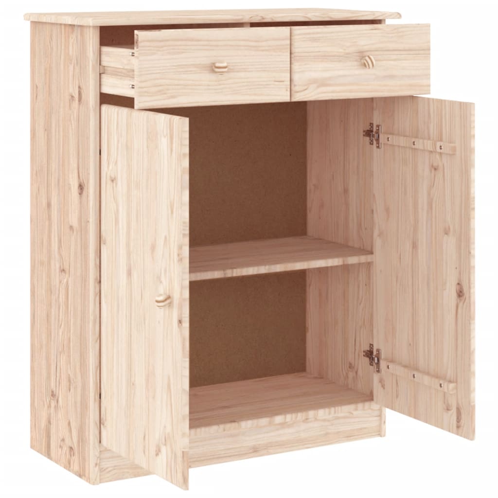 Vidaxl schoenenkast alta 77x35x96 cm massief grenenhout