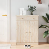 Vidaxl schoenenkast alta 77x35x96 cm massief grenenhout