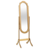 Vidaxl spiegel vrijstaand 45,5x47,5x160 cm bewerkt hout