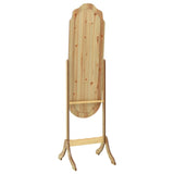 Vidaxl spiegel vrijstaand 45,5x47,5x160 cm bewerkt hout