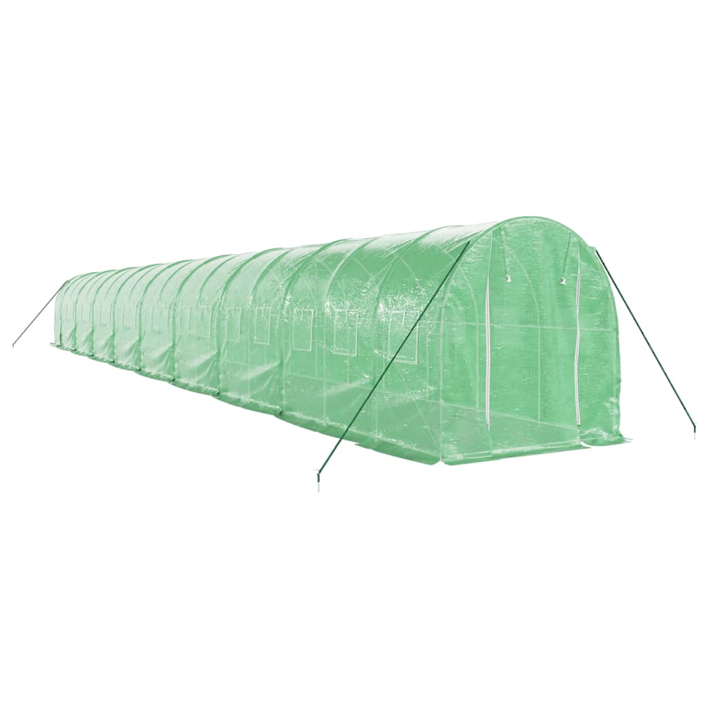 VidaXL Tuinkas met stalen frame 36 m² 18x2x2 m groen