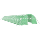 VidaXL Tuinkas met stalen frame 80 m² 20x4x2 m groen