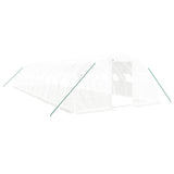 VidaXL Tuinkas met stalen frame 48 m² 12x4x2 m wit