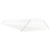 VidaXL Tuinkas met stalen frame 88 m² 22x4x2 m wit