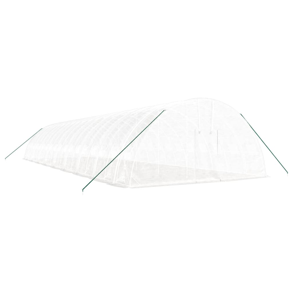 VidaXL Tuinkas met stalen frame 108 m² 18x6x2,85 m wit