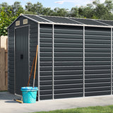 VidaXL Tuinschuur 191x470x198 cm gegalvaniseerd staal antracietkleurig