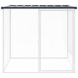 Vidaxl kippenhok met dak 103x98x90 cm gegalvaniseerd staal antraciet