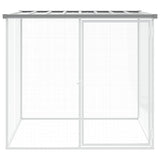 Vidaxl kippenhok met dak 103x98x90 cm gegalvaniseerd staal lichtgrijs