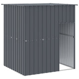 VidaXL Hondenhok met dak 165x153x181 cm gegalvaniseerd staal antraciet