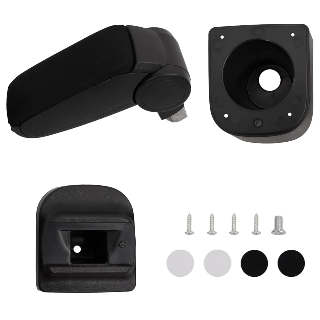 Vidaxl armsteun 12x34x(35-47) cm abs zwart
