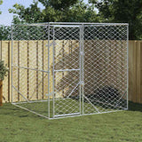 Vidaxl hondenkennel voor buiten 2x2x2 m gegalvaniseerd staal zilver