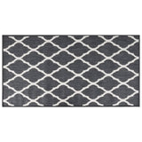 Vidaxl buitenkleed omkeerbaar 80x150 cm grijs en wit