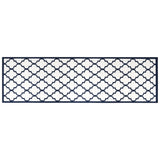 Vidaxl buitenkleed omkeerbaar 80x250 cm marineblauw en wit