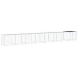 VidaXL Kippenhok met dak 803x98x90 cm gegalvaniseerd staal antraciet
