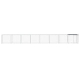 VidaXL Kippenhok met dak 803x98x90 cm gegalvaniseerd staal antraciet