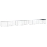 VidaXL Kippenhok met dak 1003x98x90 cm gegalvaniseerd staal antraciet