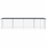 VidaXL Kippenhok met dak 403x98x90 cm gegalvaniseerd staal antraciet