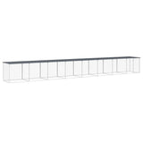 VidaXL Kippenhok met dak 803x98x90 cm gegalvaniseerd staal antraciet