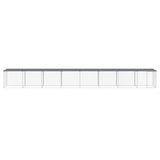 VidaXL Kippenhok met dak 803x98x90 cm gegalvaniseerd staal antraciet