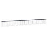VidaXL Kippenhok met dak 1003x98x90 cm gegalvaniseerd staal antraciet