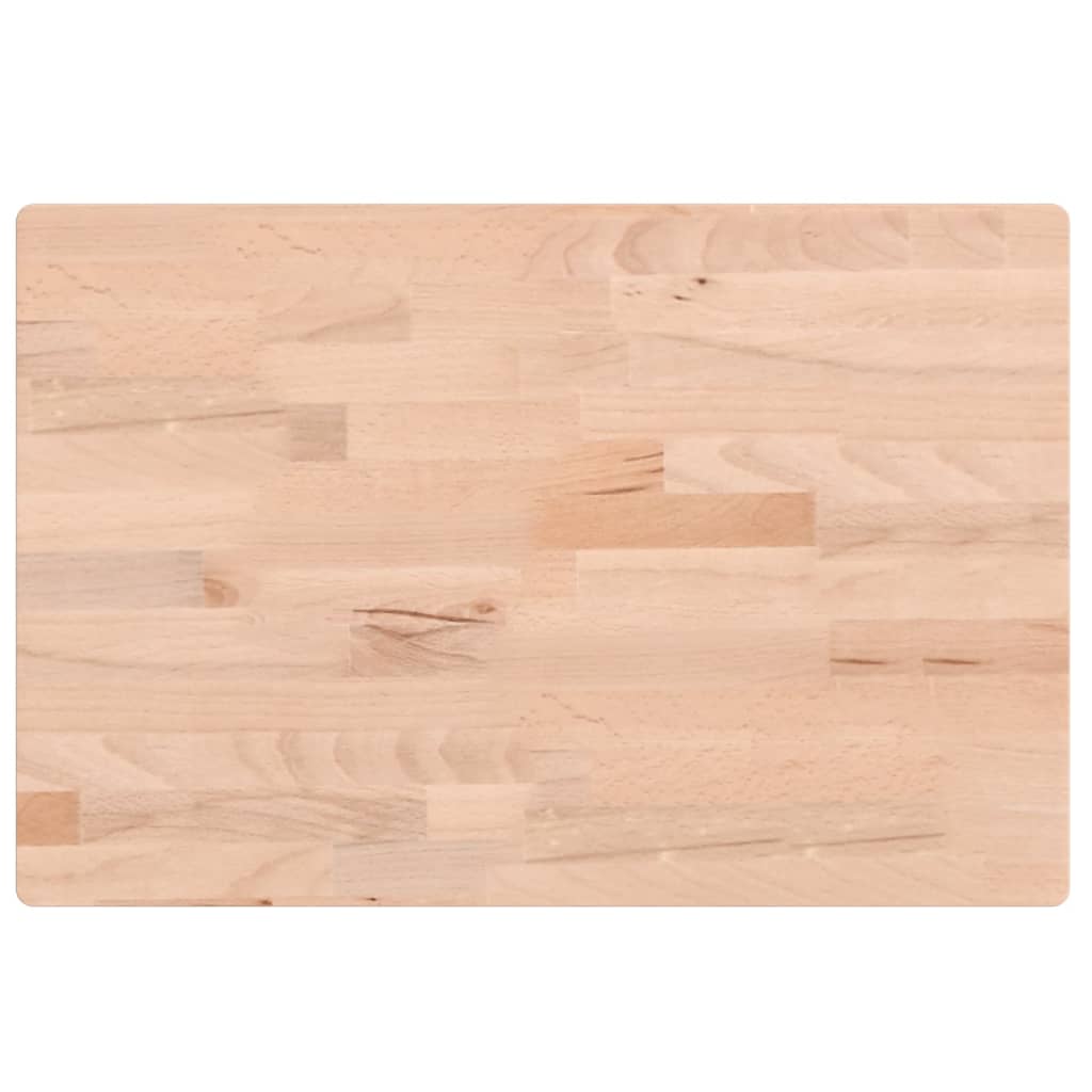 Vidaxl wastafelblad 60x40x2,5 cm massief beukenhout