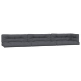 VidaXL Palletkussens 7 st stof antracietkleurig
