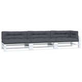 VidaXL Palletkussens 7 st stof antracietkleurig