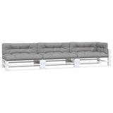 VidaXL Palletkussens 7 st stof grijs