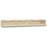 VidaXL Palletkussens 7 st stof beige