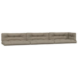 VidaXL Palletkussens 7 st stof taupe