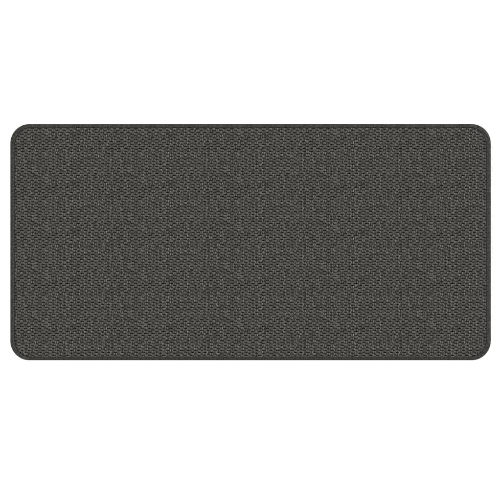 Vidaxl tapijtloper 50x100 cm sisal-look antracietkleurig