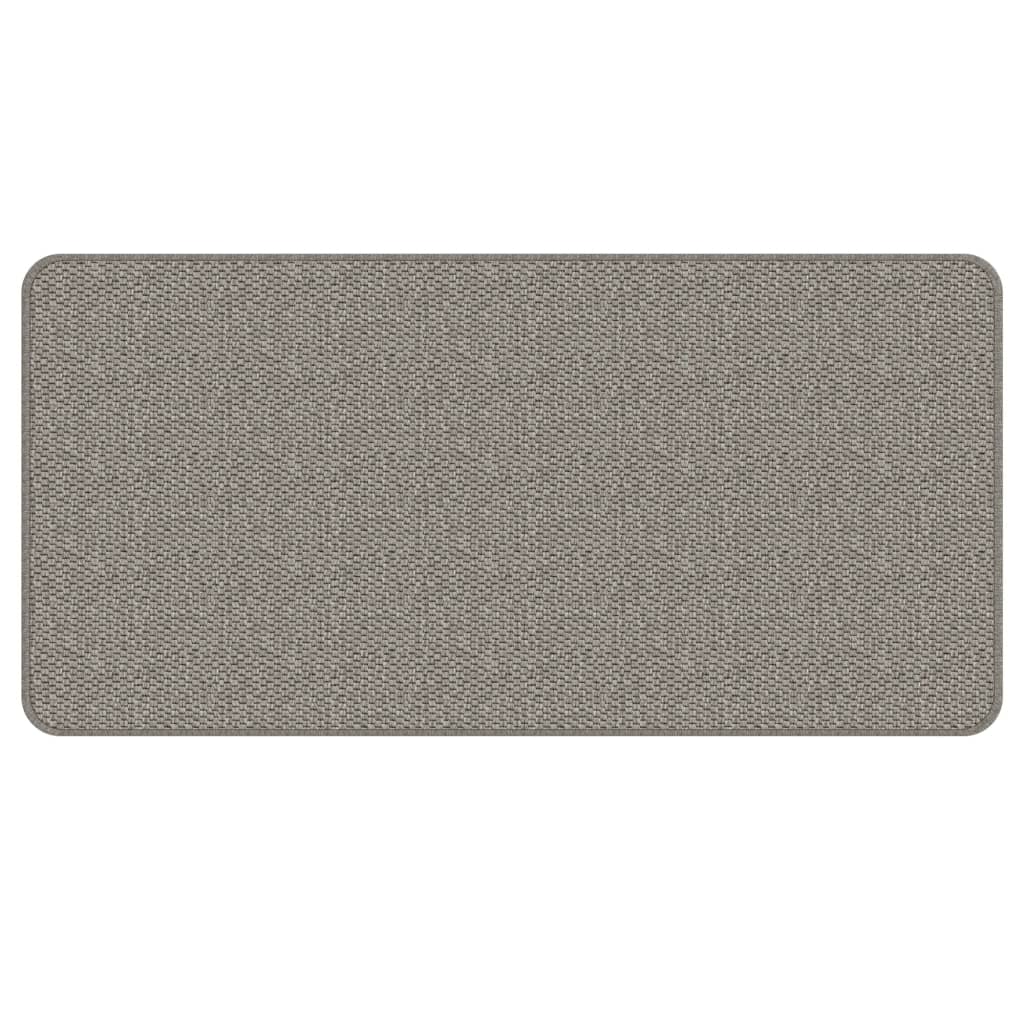 Vidaxl tapijtloper 50x100 cm sisal-look zilverkleurig