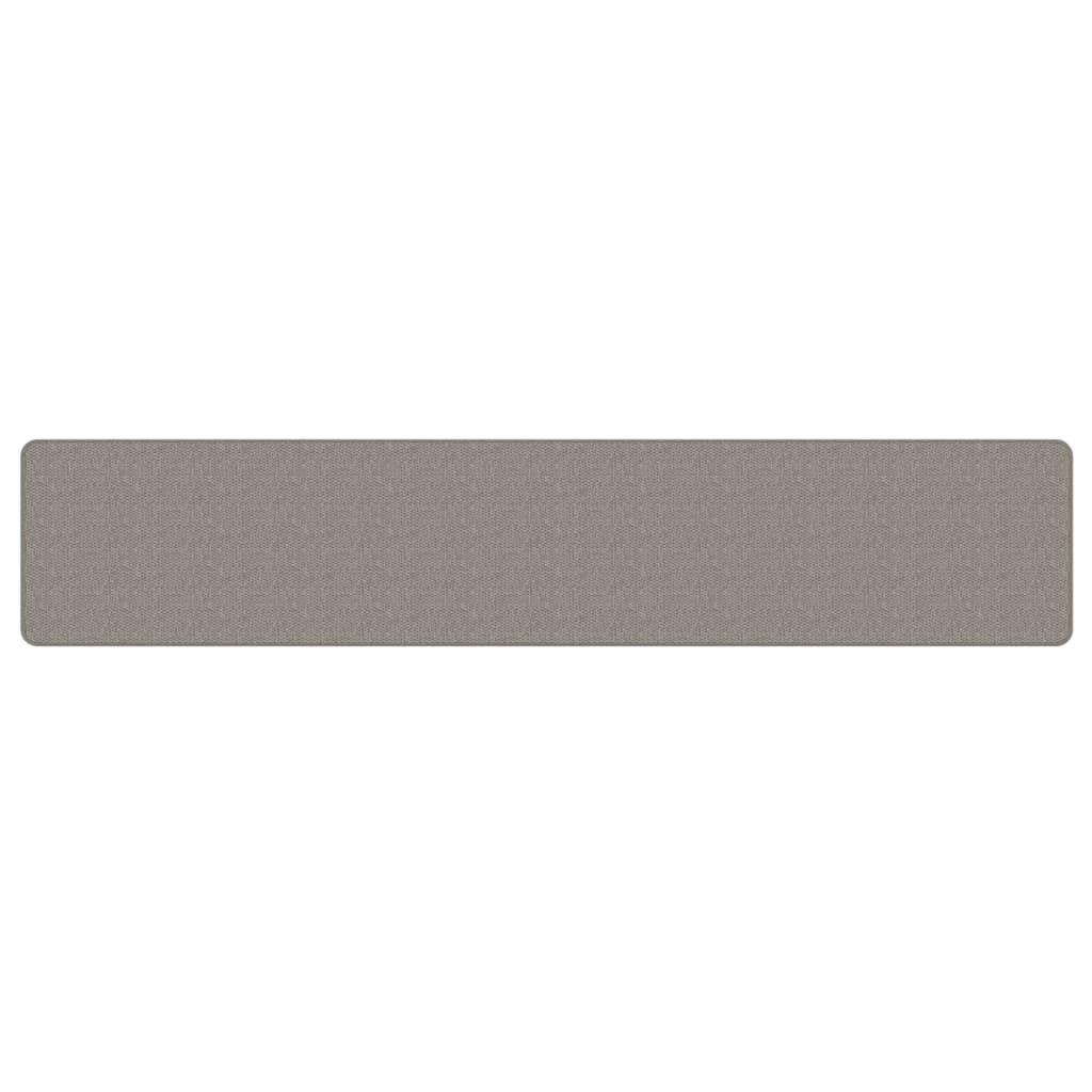Vidaxl tapijtloper 50x250 cm sisal-look zilverkleurig