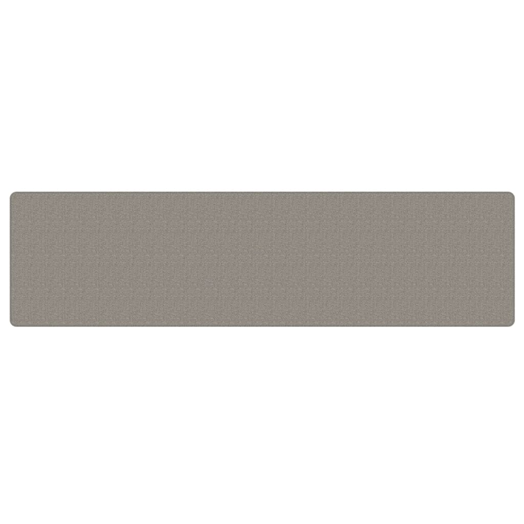Vidaxl tapijtloper 80x300 cm sisal-look zilverkleurig