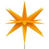 VidaXL Kerstlampen met grondpin en LED's 3 st 57 cm geel